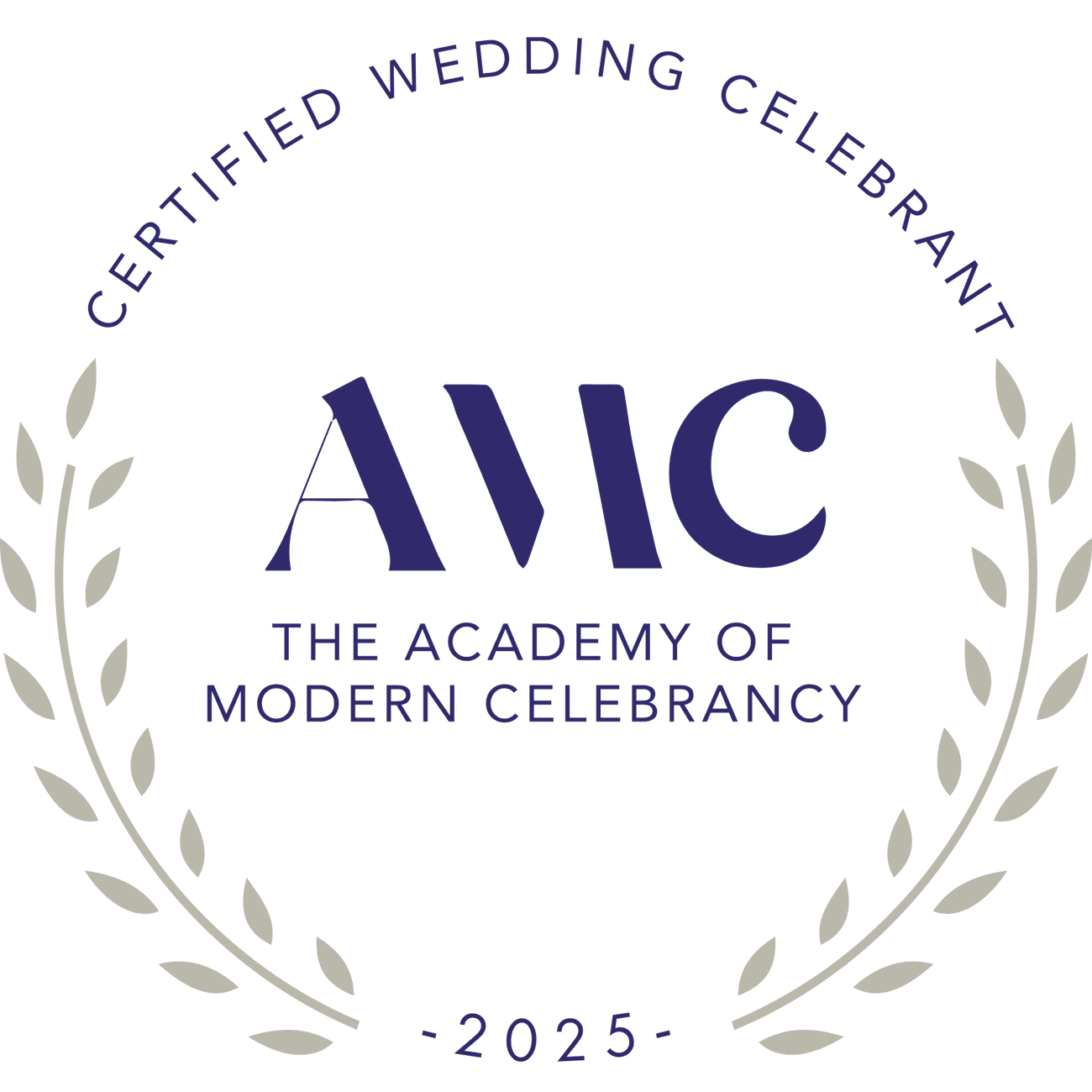 Certified Wedding Celebrant, The Academy of Modern Celebrancy, 2025